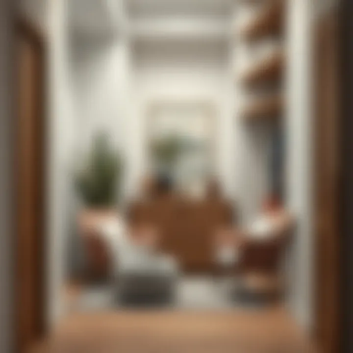 Chic Materials for a Modern Entryway Stylish materials used in a contemporary entrance closet