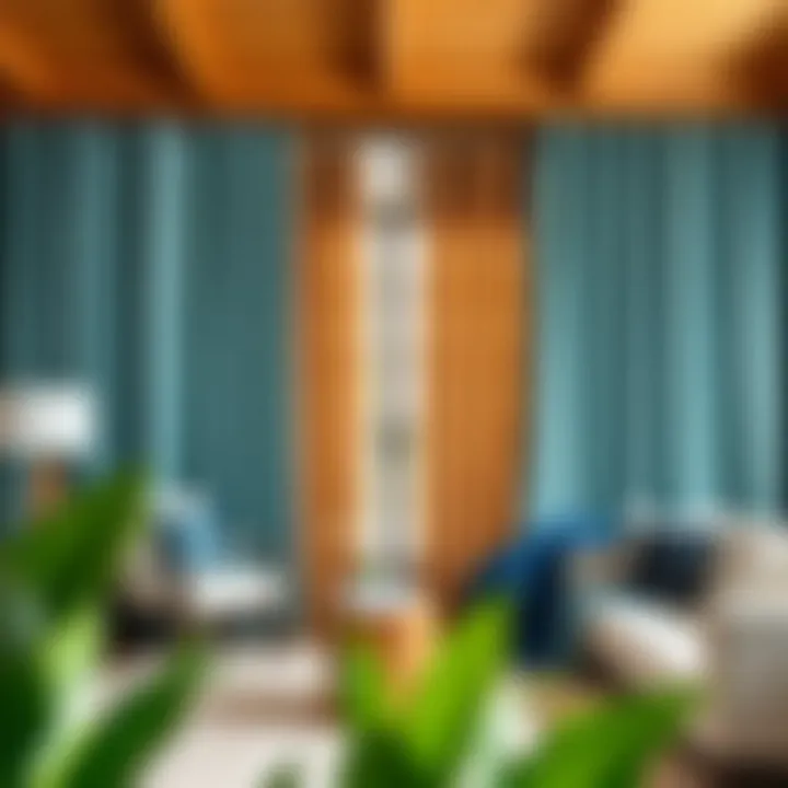 Diverse fabric options for extra wide grommet curtains displayed