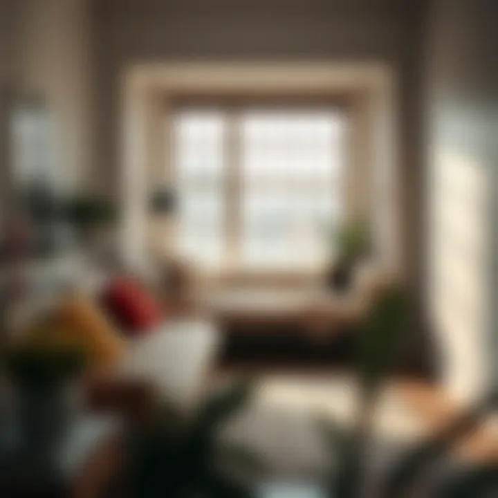 Minimalistic narrow daybed in a cozy reading nook