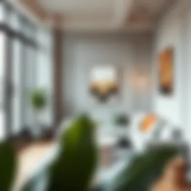 Narrow daybed serving as a stylish lounge area