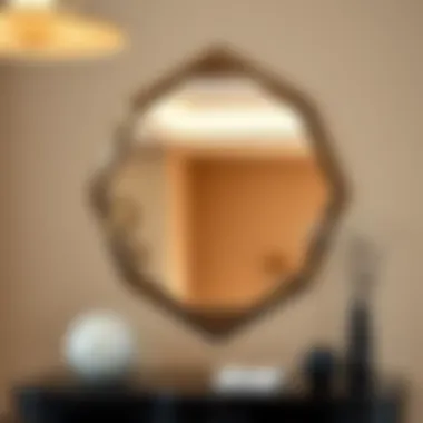 Geometric Elegance in Contemporary Mirrors Contemporary mirror design showcasing geometric patterns