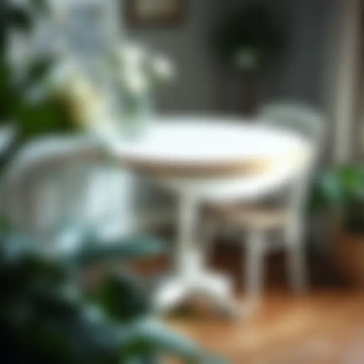 Maintenance tips for keeping a small white drop leaf dining table pristine