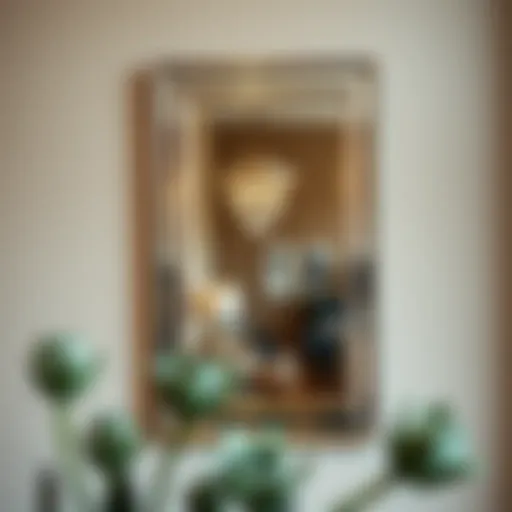 Elegant 5 x 4 wall mirror reflecting stylish decor