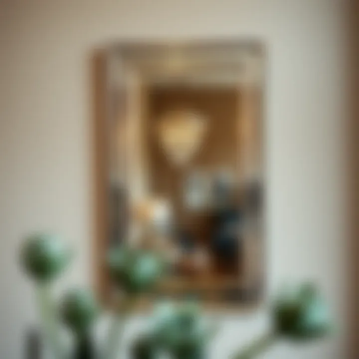 Elegant 5 x 4 wall mirror reflecting stylish decor