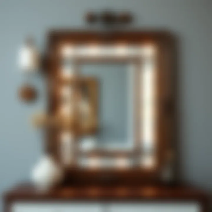 Stunning 5 x 4 mirror showcasing unique frame craftsmanship