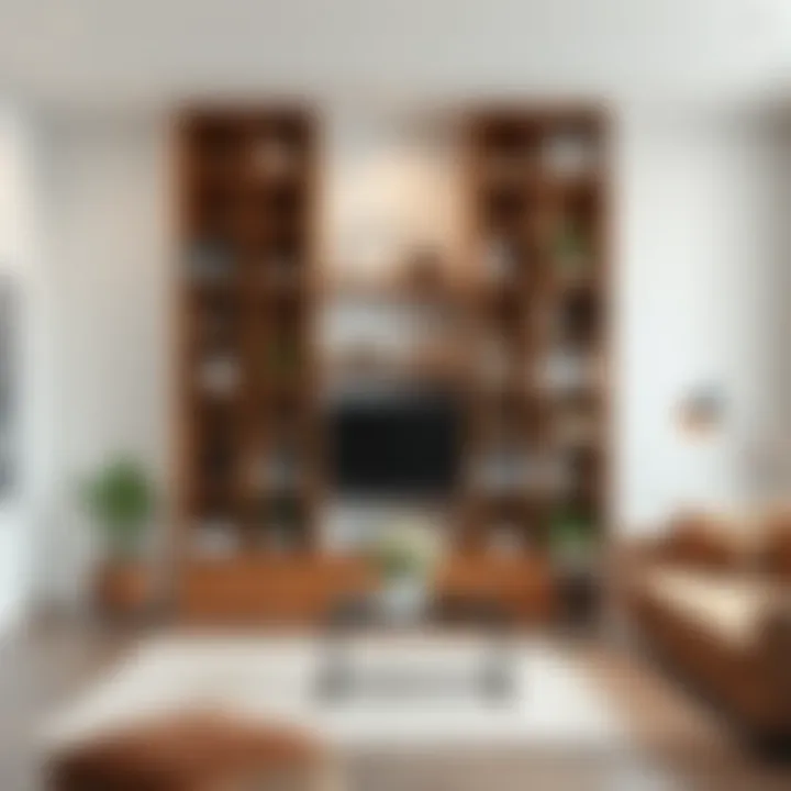 Cube shelves as a room divider