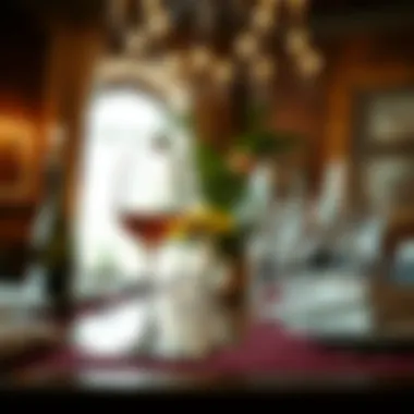 Elegant wine glasses set on a beautifully arranged table, reflecting cultural significance in wine drinking.