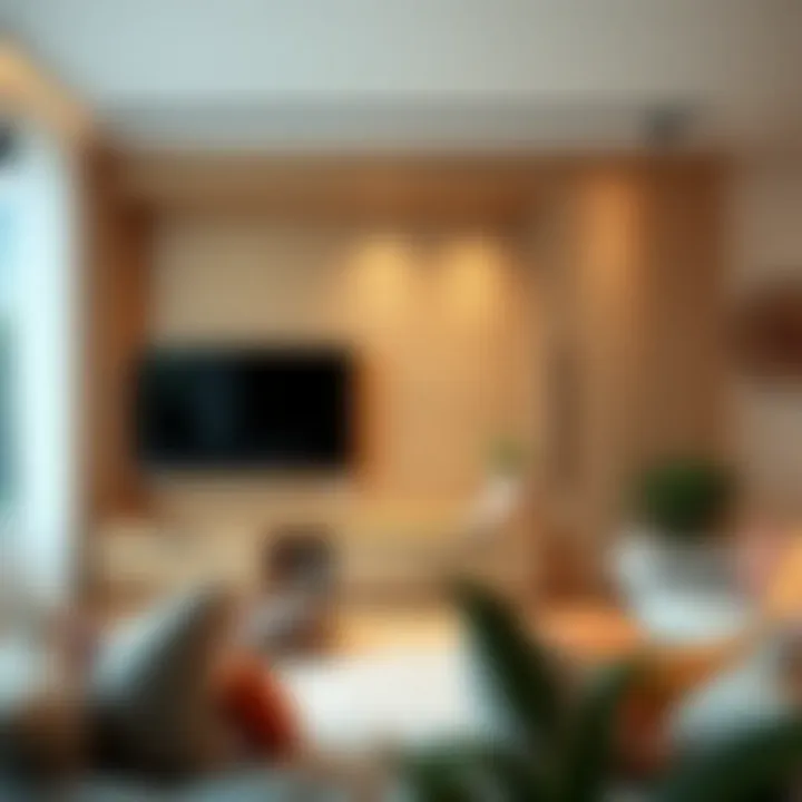 Stylish wooden large TV cabinet showcasing design versatility