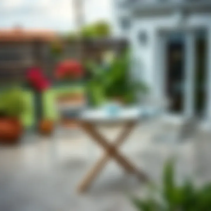 Maintenance tips for folding glass tables in outdoor settings