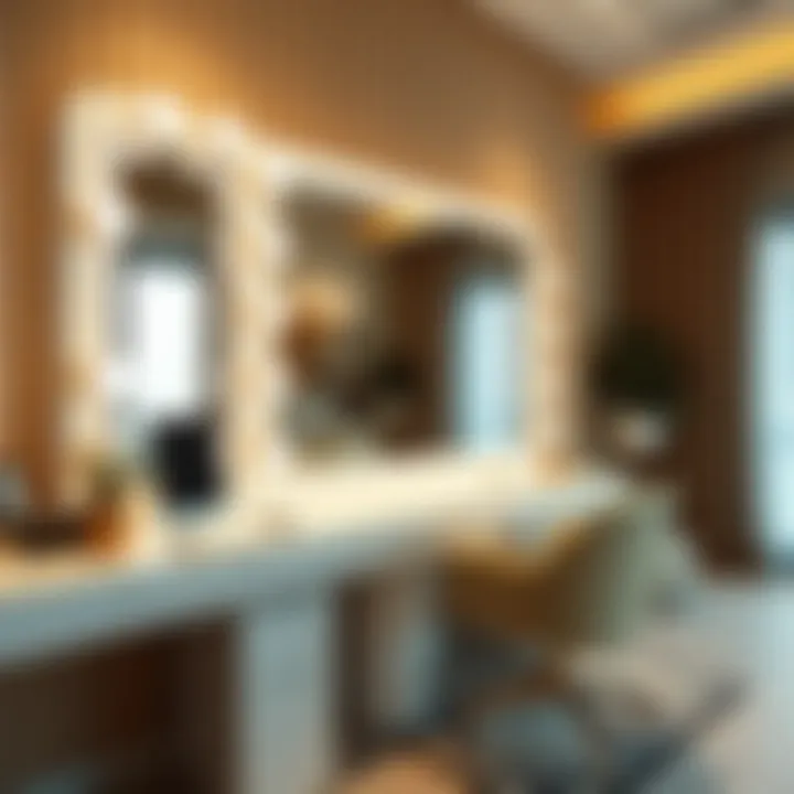 Hair dressing table featuring integrated smart technology