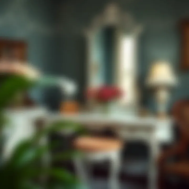 Vintage-inspired hair dressing table with ornate details