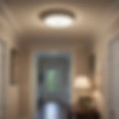 Flush Mount Lighting: A Smart Choice for Small Areas Chic flush mount light brightening a small entryway