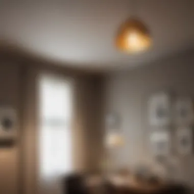 Elevate Your Compact Room with Pendant Lighting Elegant pendant light illuminating a cozy corner