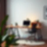 Elegant multi-functional office desk design