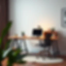 Elegant multi-functional office desk design