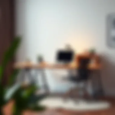 Elegant multi-functional office desk design