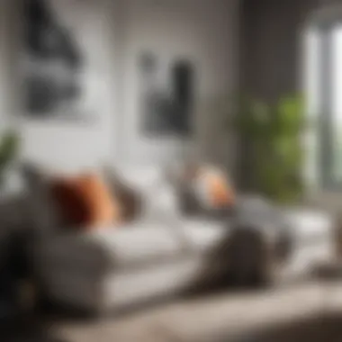 Chic Corner Sofa for Space Optimization Chic corner sofa maximizing space in a modern living room