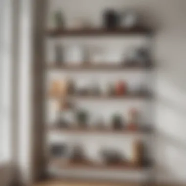 Creative Corner Shelving for Aesthetic Appeal Creative corner shelving unit showcasing decorative items
