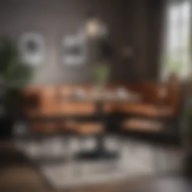 Stylish Corner Dining Set for Compact Areas Stylish corner dining set enhancing a compact dining area