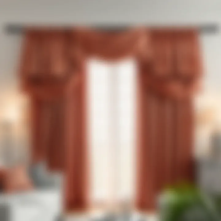 Elegant layered drapery showcasing texture