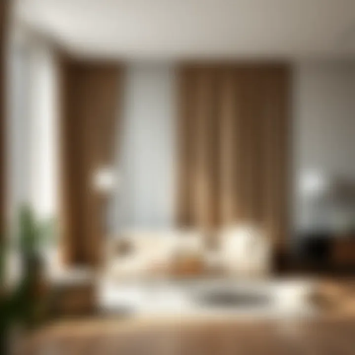 Minimalist drapery design in a contemporary setting