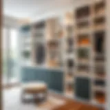 Elegant Shelving Solutions for Maximum Storage Elegant shelving design for walk-in closet