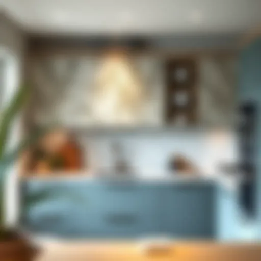 Elegant kitchen cabinet paper cover showcasing a modern aesthetic