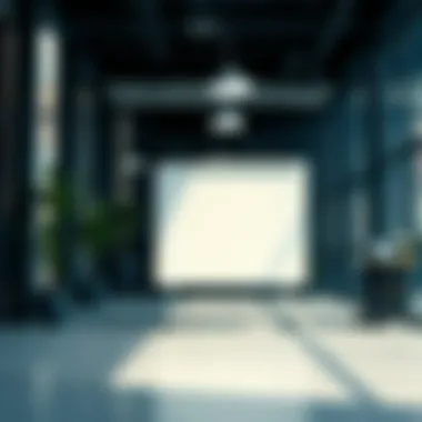 Enhancing Team Collaboration Strategic placement of a rolling white board in a corporate environment