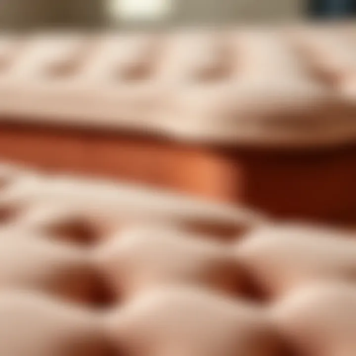 Close-up of high-quality materials used in ottoman construction