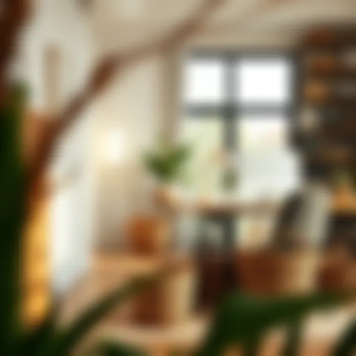 Aesthetic Integration of Baskets Aesthetic integration of organizational baskets in a contemporary office setting