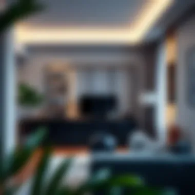 Innovative Room Division with Detolf Stylish Detolf stand used as a room divider in a contemporary apartment