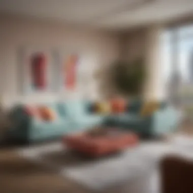 Trendy Color Palette for Urban Corner Sectionals Trendy color palette for corner sectionals in urban settings