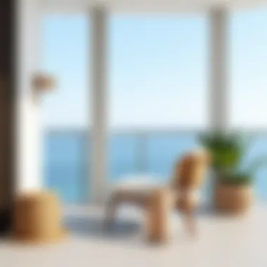 Contemporary Coastal Elegance Modern design of a balcony chair suitable for coastal environments