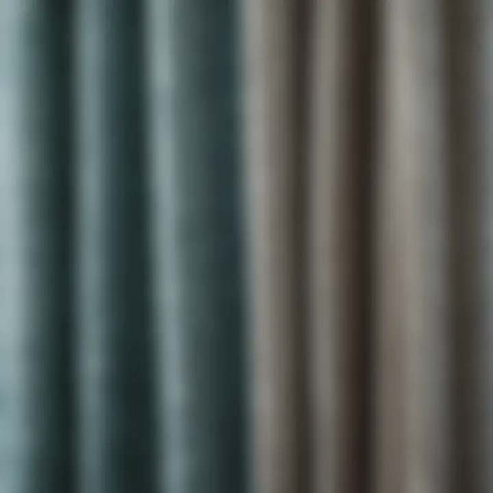 Close-up of fabric texture for ocean-inspired curtains