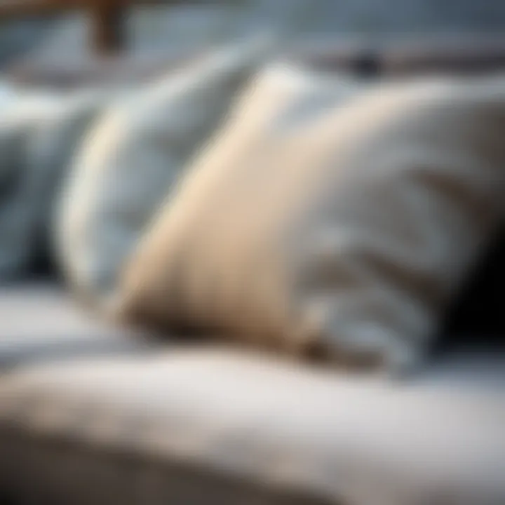 Fabric Textures of Outdoor Cushions Close-up of fabric textures for outdoor cushions