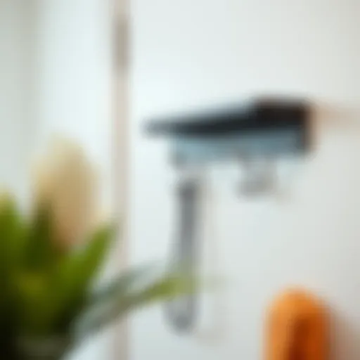 Sleek over the door hook rack with stylish design