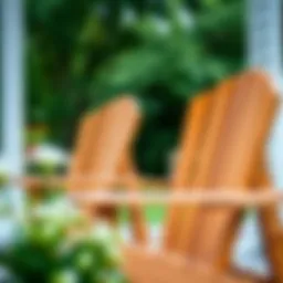 Elegant wooden slats for Adirondack chairs