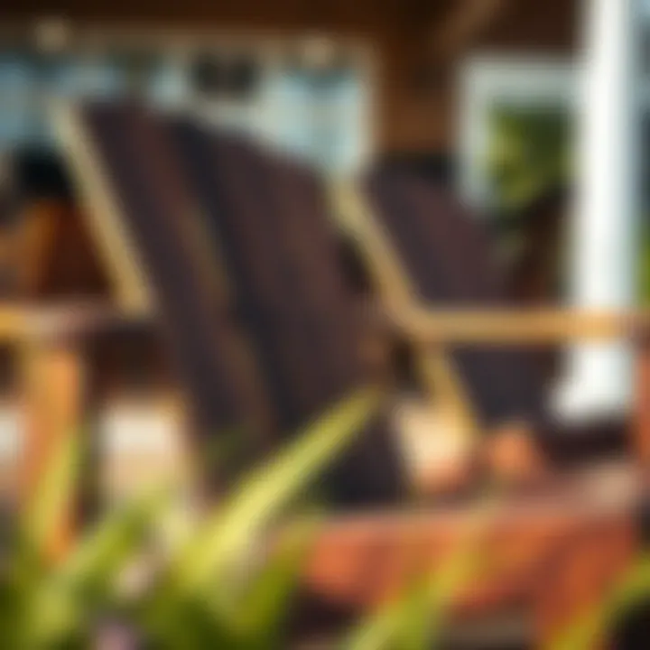 Modern design slats for outdoor chairs