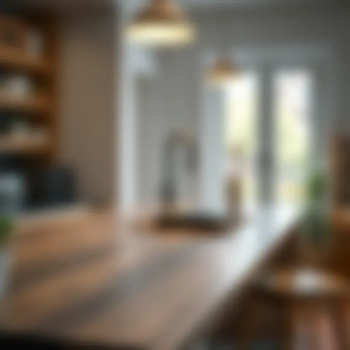 Durable laminate countertop offering functionality and style