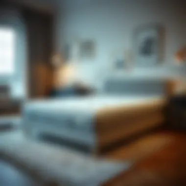 Measuring thickness of a mattress