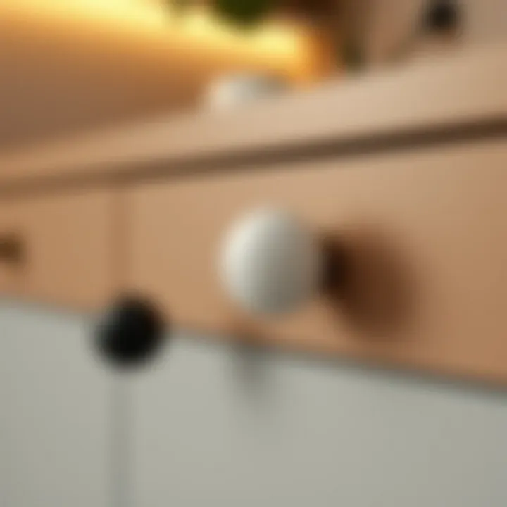 Effortless Installation of Self-Adhesive Knobs Self-adhesive knob installation on furniture