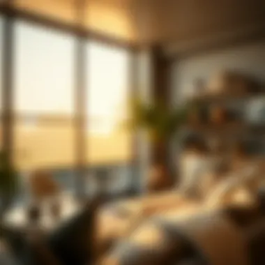 Close-up of smart shades technology in action