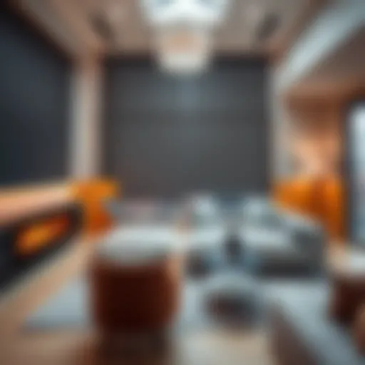 Elegant smart shades enhancing urban interior design