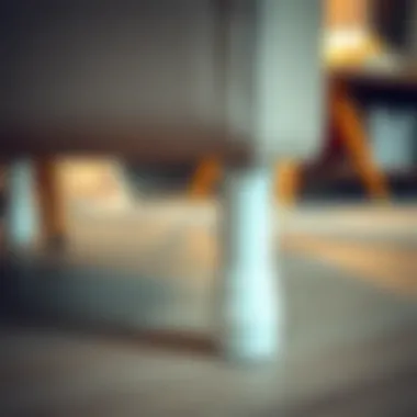 A clean and maintained sofa foot protector