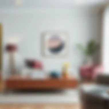 Elegant storage table blending seamlessly with modern decor