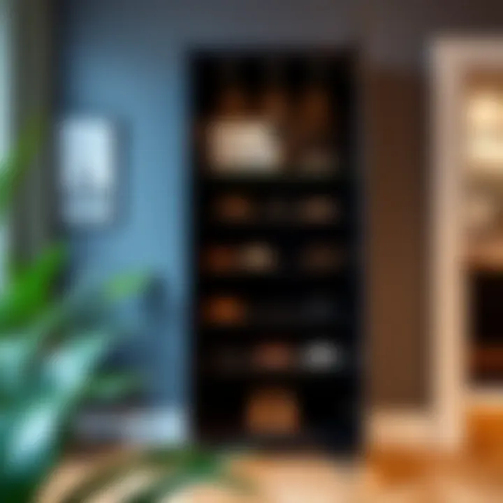 Contemporary shoe cabinet with elegant design