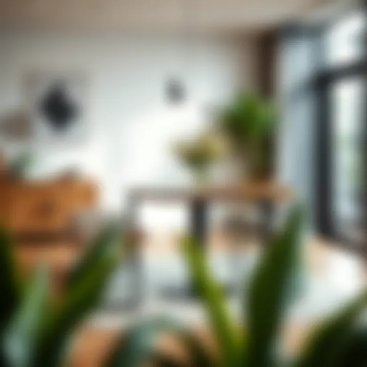 Design Harmony in Dining Stylish bench paired with a tall dining table in a sleek design