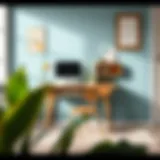 A stylish small child's desk designed for creative learning