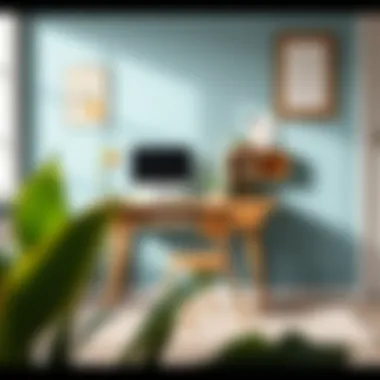 A stylish small child's desk designed for creative learning