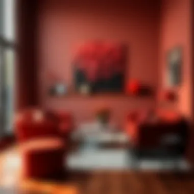 Psychological impact of red in interior spaces